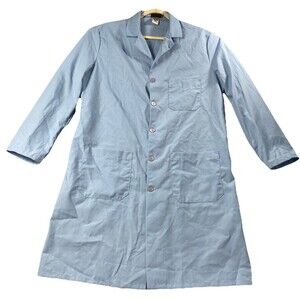 Red Kap mens Rk Lab Coat With Pockets, Light Blue Size 44R